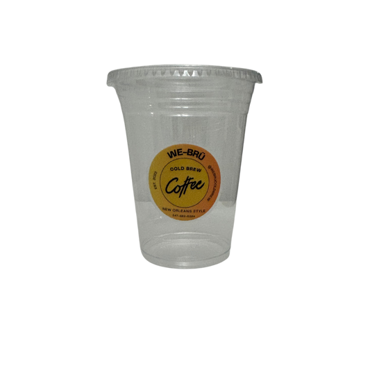 50 Clear 16 oz Disposable Cups with Lid