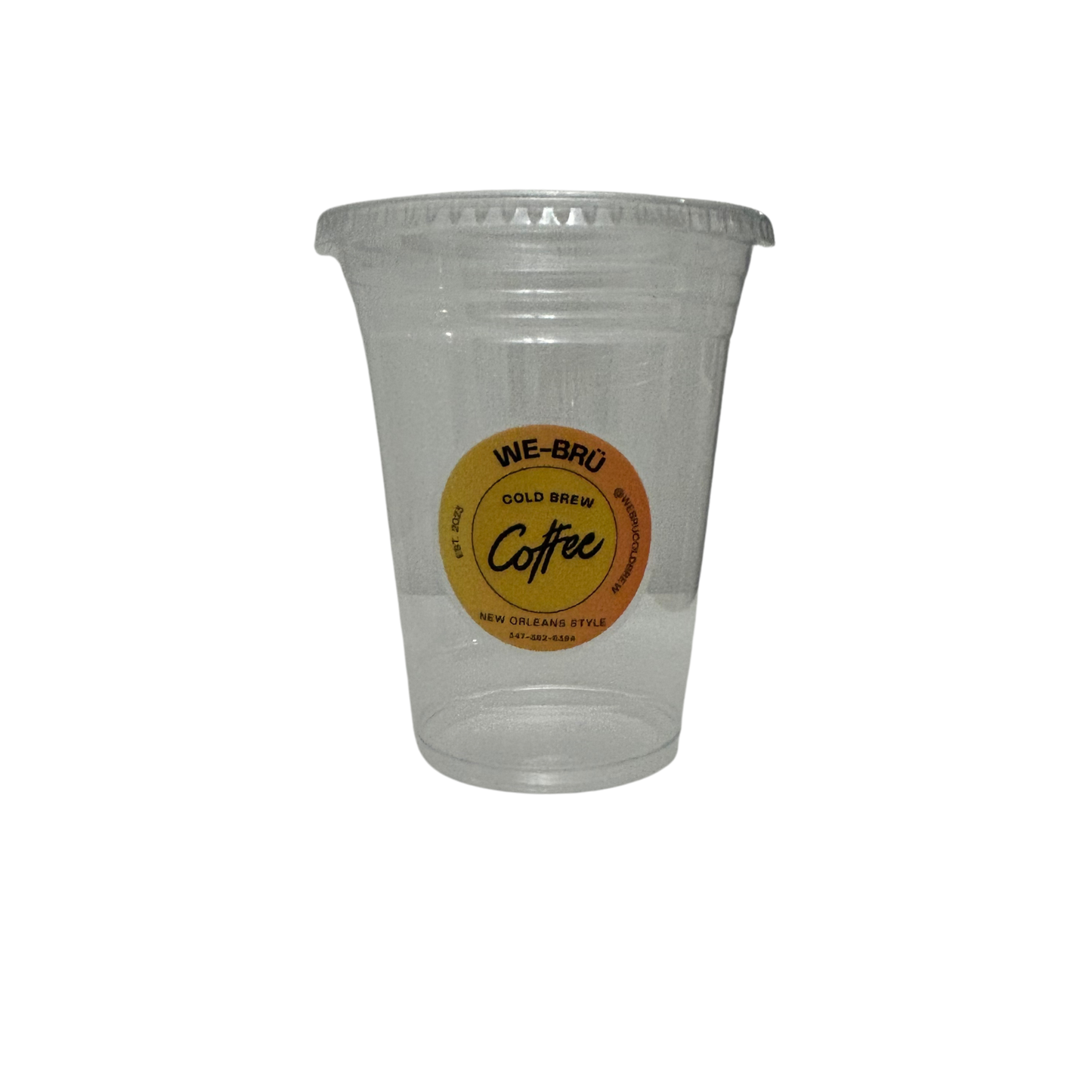 50 Clear 16 oz Disposable Cups with Lid
